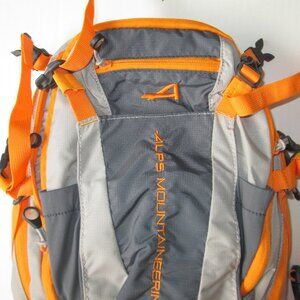 ALPS Mountaineering Water Trail Hydration Reservoir Hiking Backpack gray orange
